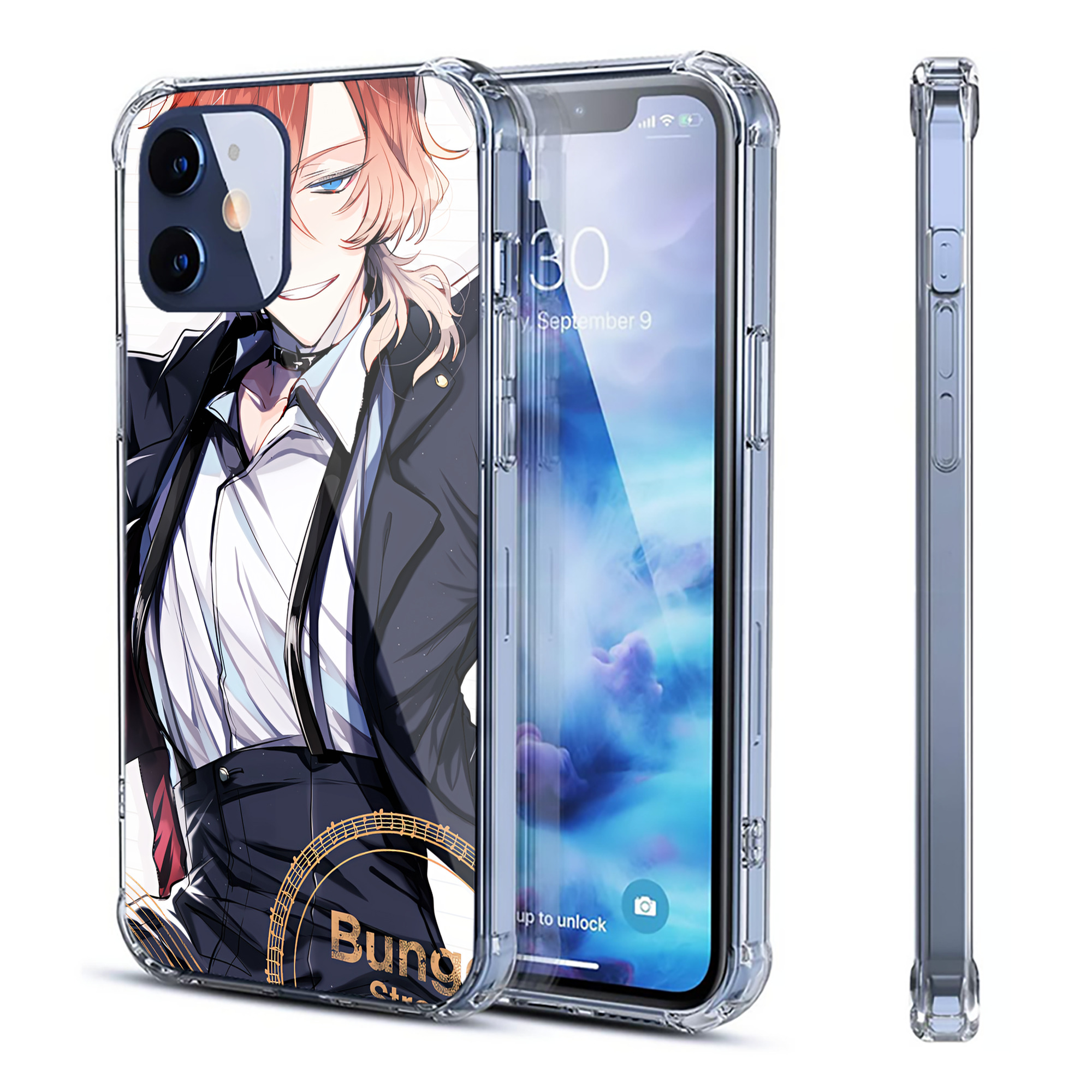 （画像用） 文豪ストレイドッグス Bungo Stray Dogs 【iPhone 12シリーズ対応】透明スマホケース（クリアソフトケース）